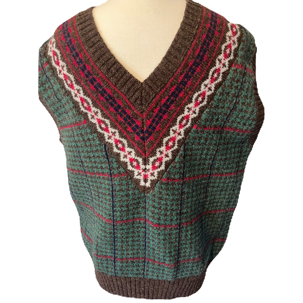 MACKINAW 100% WOOL VINTAGE MEN’S XL VEST OR WOMEN’S OVERSIZED VEST DD1